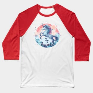 Aquarius Astrological Sign Baseball T-Shirt